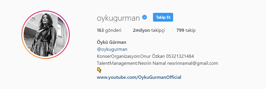 Öykü Gürman 2 Milyon Takipçiye Ulaştı!