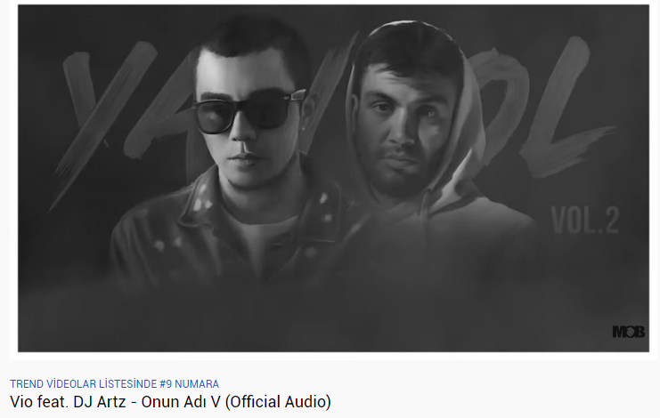 Vio'nun 3 Şarkısı Birden YouTube Trendlerine Girdi!