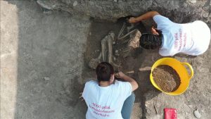 Bilecik'te kazıda 8500 yıllık insan iskeleti bulundu
