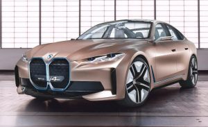BMW Concept i4 ortaya çıktı, şirketin logosu da değişti