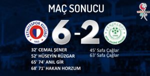 Fethiyespor - Çengelköyspor maç sonucu: 6-2