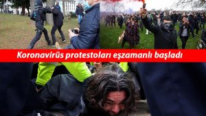 Son dakika: Avrupa sokakları karıştı! Kovid-19 protestolarına polis müdahale etti
