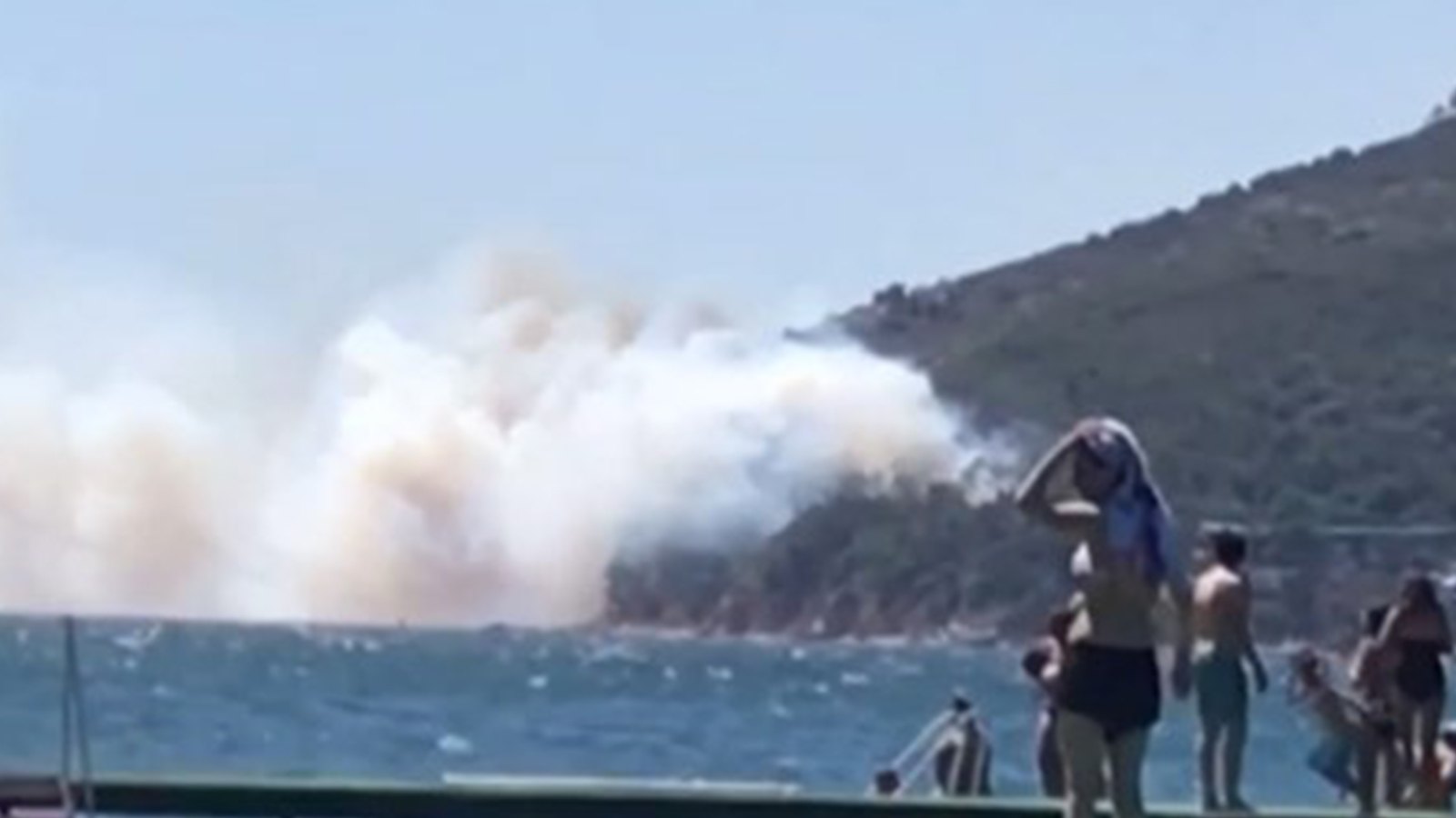 Burgazada'da orman yangını! Burgazada'da orman yangını!