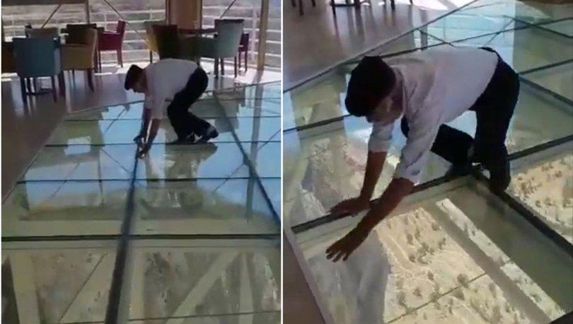 240 Metre Yükseklikteki Cam Terasta Kaygı Dolu Anlar Yaşayan Malatyalı Amca