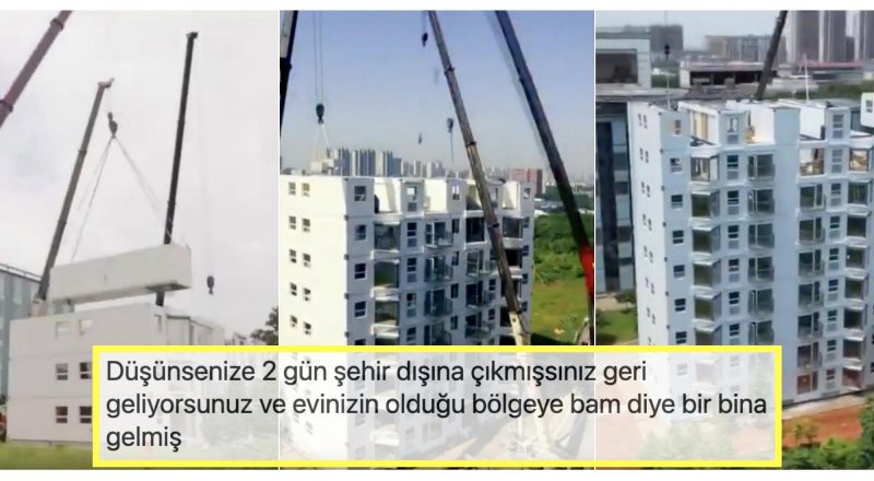 Adamlar İşi Çözmüş! Çinli Bir Şirketin 28 Saatte İnşa Ettiği 10 Katlı Bina