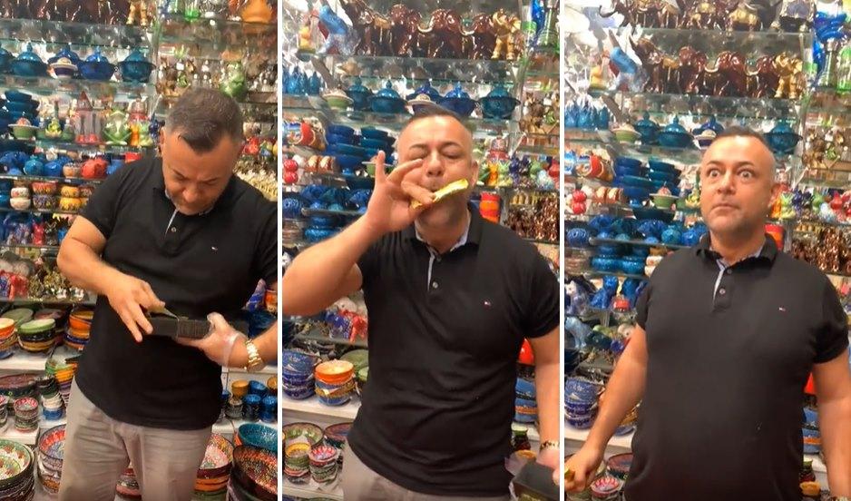Alternatif İstanbul Tanıtımı: Akıcı İngilizcesi ve Vücut Diliyle Yurdum Esnafının Müthiş Pazarlama Taktiği