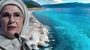 Emine Erdoğan Salda Gölü'nde incelemede bulunacak