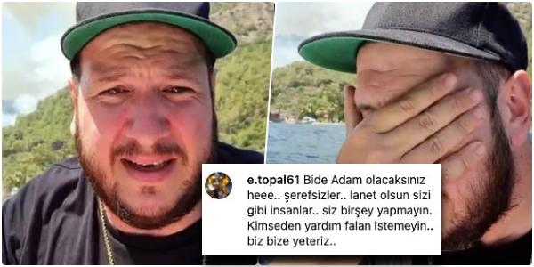 Açtığı Canlı Yayında Ağlayarak Yangın İçin Uçak Yardımı İsteyen Şahan Gökbakar'a Yapılan Akıl Almaz Yorumlar