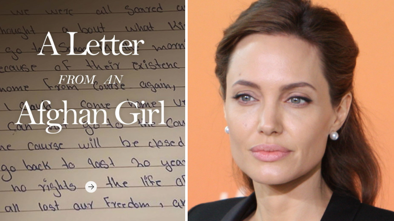 Angelina Jolie, Afganistan’daki duruma dikkat çekmek için Instagram hesabı açtı; Afgan kızın kendisine yazdığı mektubu paylaştı