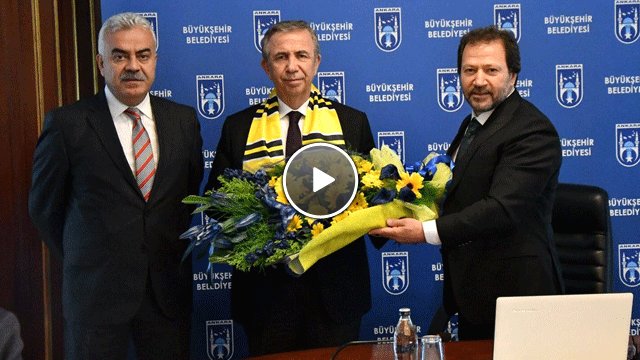 Ankaragücü'nden Mansur Yavaş'a Ziyaret Ankaragücü'nden Mansur Yavaş'a Ziyaret