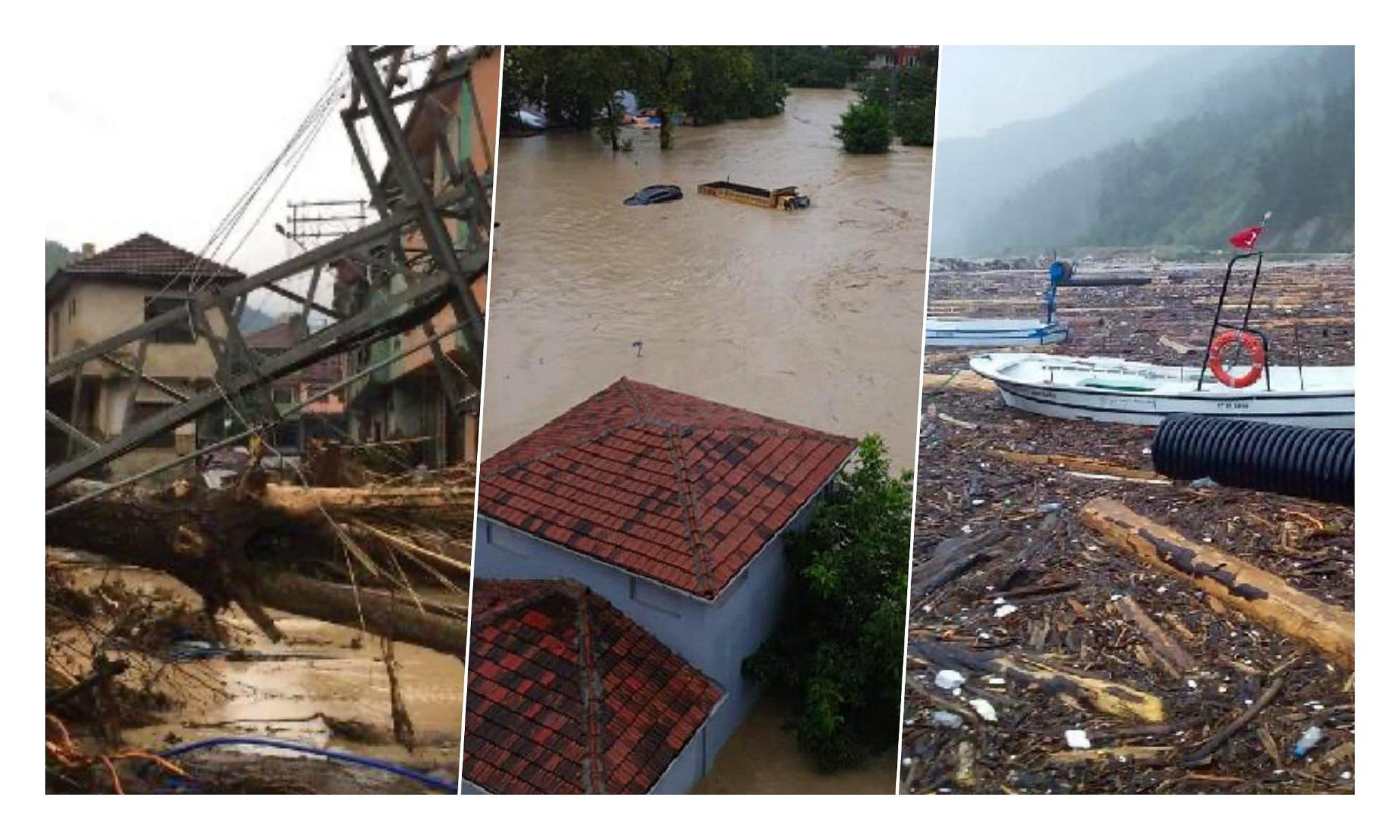 Bartın, Sinop, Kastamonu ve Karabük... Karadeniz'de Yaşanan Sel Felaketinden Dehşetli İmajlar Bartın, Sinop, Kastamonu ve Karabük... Karadeniz'de Yaşanan Sel Felaketinden Dehşetli İmajlar