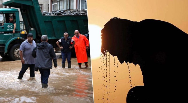 Bir Yanda Sel, Bir Yanda Sıcaklık! Meteoroloji Bölge Bölge Uyardı