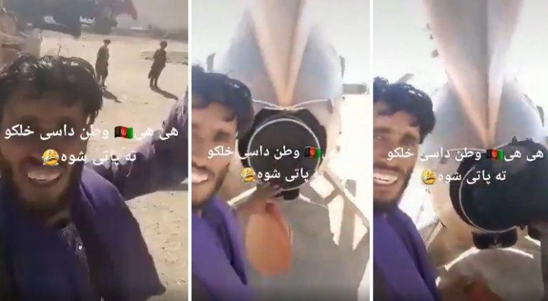 Birinci Sefer Helikopter Gören Taliban Üyesinin Çektiği TikTok Görüntüsü