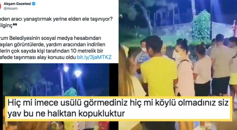Bodrum'da Su Taşıyan Gönüllü İnsanları Hedef Alan Akşam Gazetesi'nin Tepki Çeken Bomboş Haberi