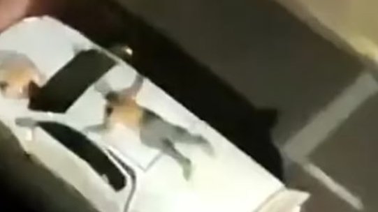 Brezilya'da banka soyguncuları, rehineleri araçlarına bağlayarak canlı kalkan yaptı Brezilya'da banka soyguncuları, rehineleri araçlarına bağlayarak canlı kalkan yaptı