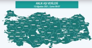 Hangi vilayette ne kadar aşı yapıldı? İstanbul, Ankara, İzmir, Bursa, Adana, Samsun aşı sayıları ve aşı haritası! 13 Ağustos günlük aşı ve doz sayıları!