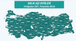 Hangi vilayette ne kadar aşı yapıldı? İstanbul, Ankara, İzmir, Bursa, Adana, Samsun aşı sayıları ve aşı haritası! 19 Ağustos günlük aşı ve doz sayıları!