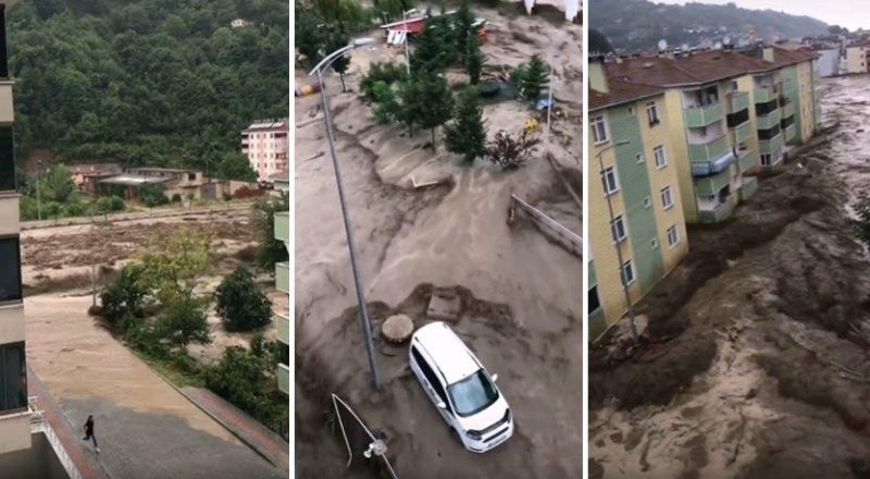 Kastamonu'da Yaşanan Sel Felaketinin Boyutunu Gözler Önüne Seren Dehşet Manzaralar