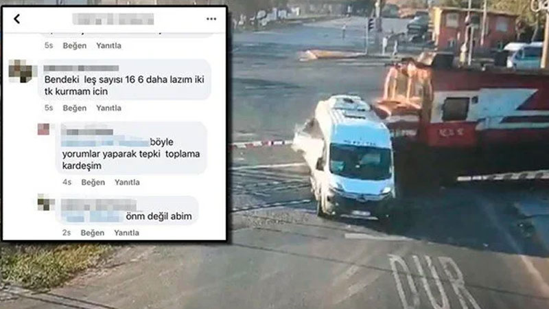 "Bendeki leş sayısı 16" yorumunu yapan makinist hakkında soruşturma başlatıldı