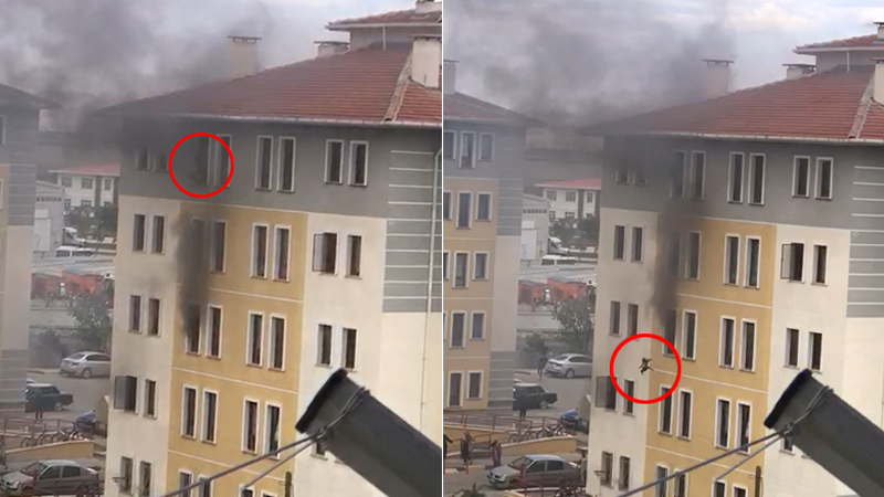Yangında panikledi; evvel kızını attı, sonra kendi 5. kattan atladı! Yangında panikledi; evvel kızını attı, sonra kendi 5. kattan atladı!