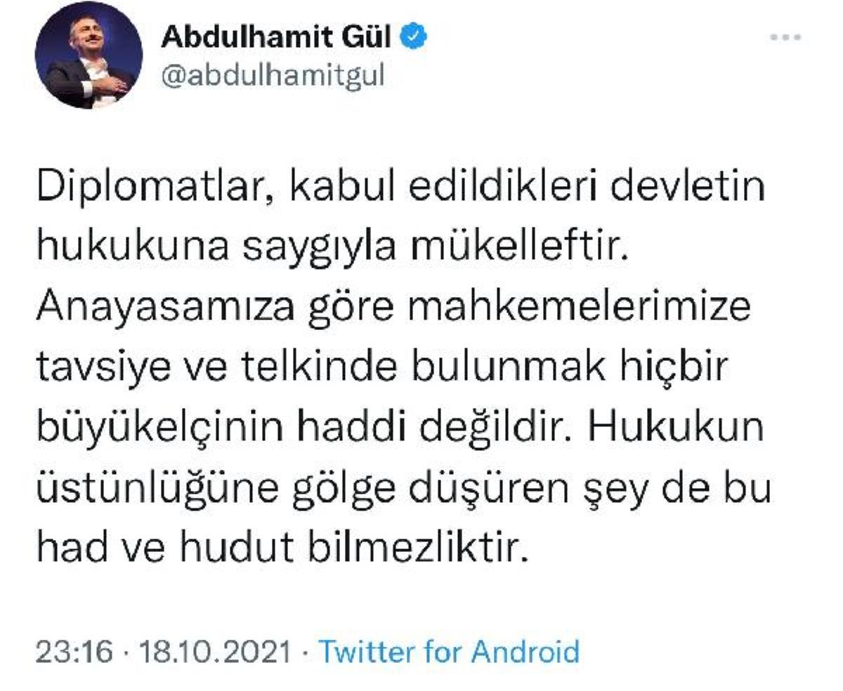 10 büyükelçiliğin 'Osman Kavala' açıklaması reaksiyon çekti (2) 10 büyükelçiliğin 'Osman Kavala' açıklaması reaksiyon çekti (2)