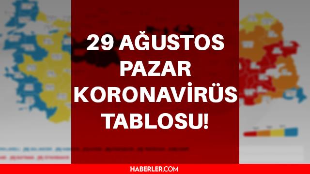 29 Ağustos Pazar 2021 korona tablosu… Bugünkü corona olay sayısı açıklandı! 27 Ağustos koronavirüsten kaç kişi öldü?
