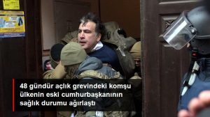 48 gündür açlık grevinde olan eski Gürcistan Cumhurbaşkanı Saakaşvili'nin sıhhat durumu kritik