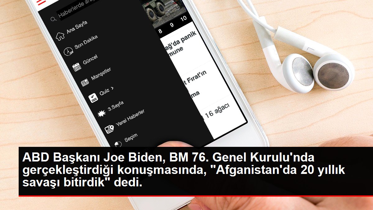 ABD Lideri Joe Biden, BM 76. Genel Heyeti'nde gerçekleştirdiği konuşmasında, "Afganistan'da 20 yıllık savaşı bitirdik" dedi.