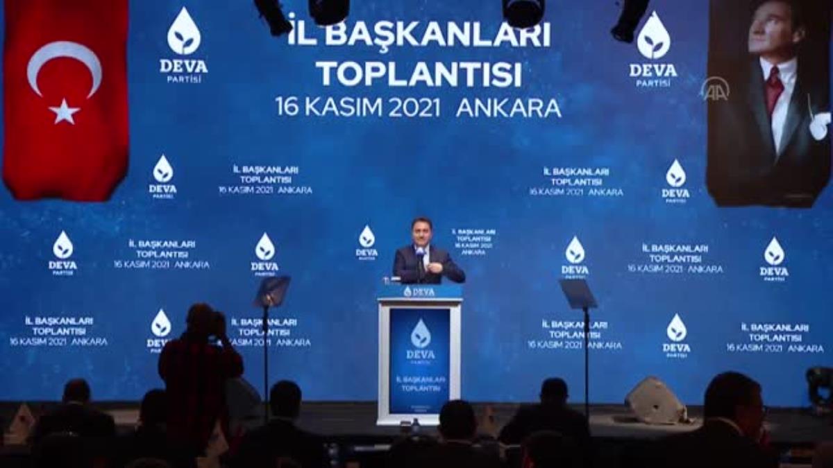 Babacan, partisinin vilayet liderleri toplantısında konuştu