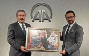 BBP Genel Lideri Destici, AA Genel Müdürü Karagöz'ü ziyaret etti