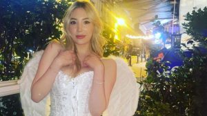 Cadılar Bayramı partisine melek kostümüyle katılan Yasmin Erbil, pozlarıyla Instagram'ı kasıp kavurdu