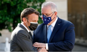 Fransa ve Avustralya ortasında denizaltı tansiyonu sürerken Macron'un Morrison'a bildirisi sızdırıldı