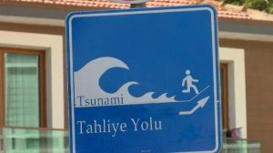 İBB, İstanbul'a "tsunami tahliye yolu" tabelaları yerleştirmeye başladı! Riskli ilçeleri profesör tek tek sıraladı