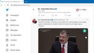 Sıhhat Bakanı Dr. Fahrettin Koca, toplumsal medyada DSÖ ile yarışıyor