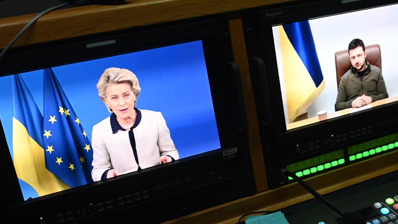 AB Kurulu Lideri Ursula von der Leyen: Ukrayna'nın Avrupa yolundaki süreci başladı