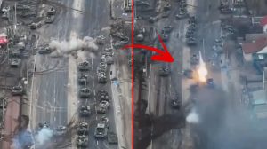 Ukrayna ordusu Kiev'e gerçek ilerleyen Rus tanklarını imha etti