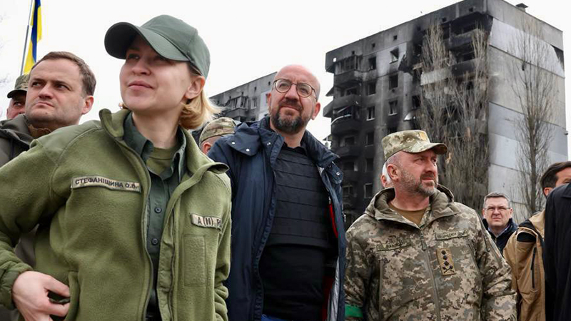 Avrupa Kurulu Lideri Michel, Ukrayna'da Zelenski'yi ziyaret etti: Bugün Kiev’deyim; özgür ve demokratik Avrupa’nın kalbi Avrupa Kurulu Lideri Michel, Ukrayna'da Zelenski'yi ziyaret etti: Bugün Kiev’deyim; özgür ve demokratik Avrupa’nın kalbi