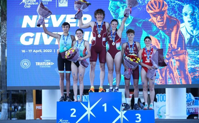 Avrupa Triatlon Kupası birinci gün yarışları tamamlandı