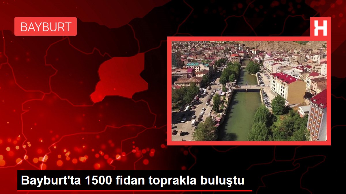 Bayburt'ta 1500 fidan toprakla buluştu Bayburt'ta 1500 fidan toprakla buluştu