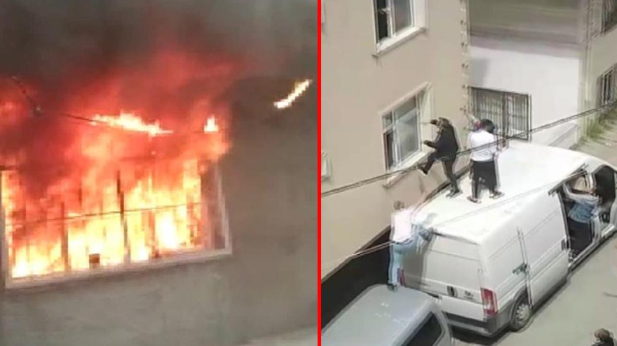 Esenyurt'ta yangında mahsur kalanları etraftaki vatandaşlar kamyonetle kurtardı Esenyurt'ta yangında mahsur kalanları etraftaki vatandaşlar kamyonetle kurtardı