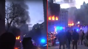 Son Dakika: Rusya, Ukrayna'nın başşehri Kiev'de bir apartmanı hava taarruzuyla vurdu