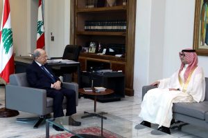 Suudi Arabistan'ın Beyrut Büyükelçisi ile Lübnan Cumhurbaşkanı "ortak yardım sandığını" görüştü