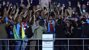38 yıllık hasret sona erdi! Trabzonspor şampiyonluk kupasını aldı