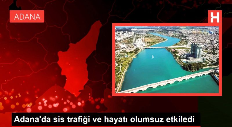 Adana'da sis trafiği ve hayatı olumsuz etkiledi