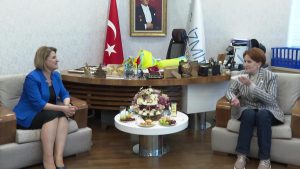 Akşener, İzmit Belediye Lideri Fatma Kaplan Hürriyet'i Ziyaret Etti
