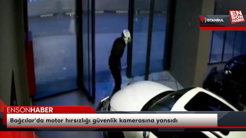 Bağcılar'da motor hırsızlığı güvenlik kamerasına yansıdı Bağcılar'da motor hırsızlığı güvenlik kamerasına yansıdı