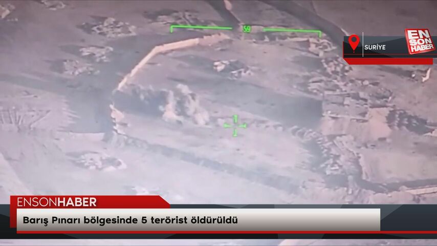 Barış Pınarı bölgesinde 5 terörist öldürüldü Barış Pınarı bölgesinde 5 terörist öldürüldü