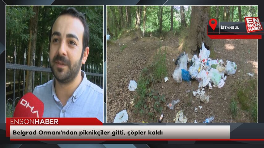 Belgrad Ormanı'ndan piknikçiler gitti, çöpler kaldı Belgrad Ormanı'ndan piknikçiler gitti, çöpler kaldı