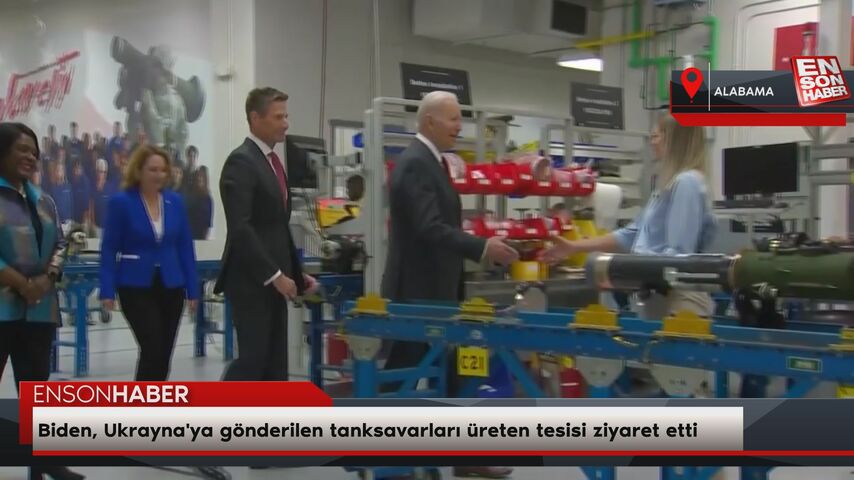 Biden, Ukrayna'ya gönderilen tanksavarları üreten tesisi ziyaret etti Biden, Ukrayna'ya gönderilen tanksavarları üreten tesisi ziyaret etti