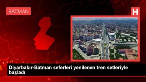 Diyarbakır-Batman seferleri yenilenen tren setleriyle başladı